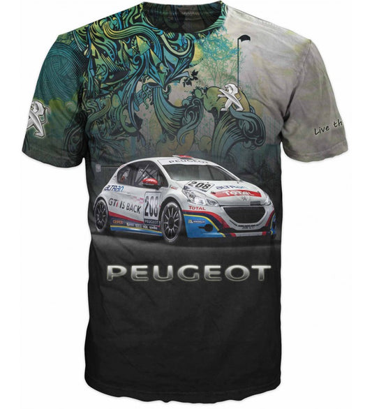 3D T-shirt Peugeot 208 #0040