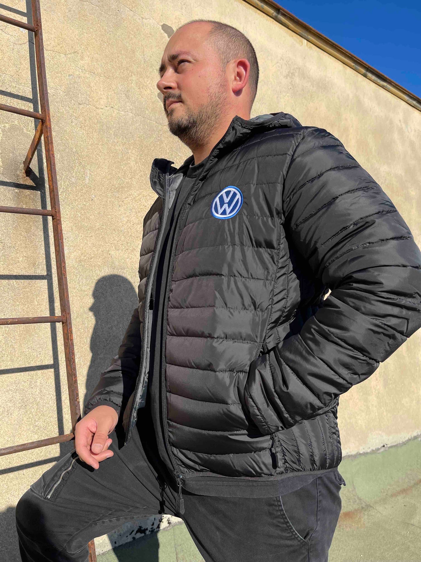 Volkswagen Quilted Wind and Water Resistant Jacket with Hood