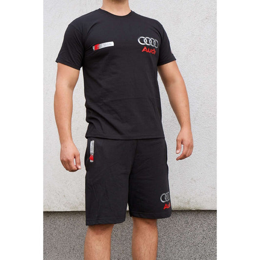 Luxury Summer Team AUDI S LINE – Cotton T-shirt and Sports Shorts