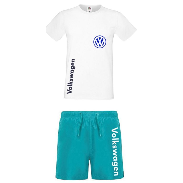 Summer Set  Polyester  Volkswagen - T-shirt and Swim Shorts