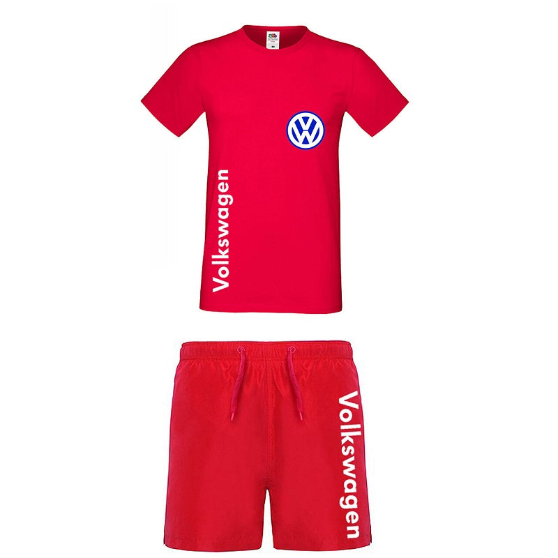 Summer Set  Polyester  Volkswagen - T-shirt and Swim Shorts