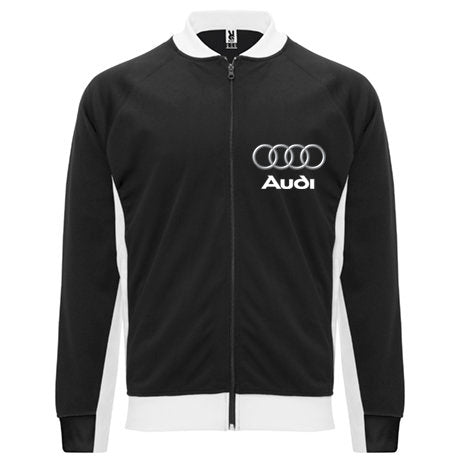 Two-tone sports top with zip AUDI