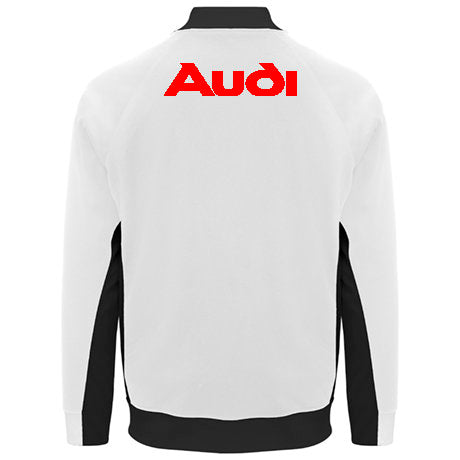 Two-tone sports top with zip AUDI