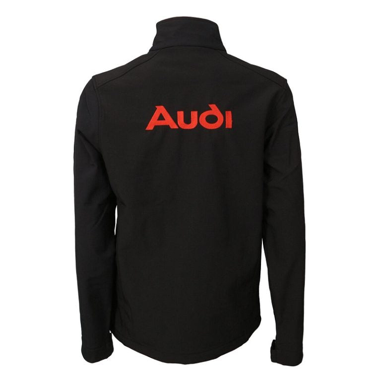 Wind and Water Resistant “SoftShell” Jacket with Embroidered Audi Logos