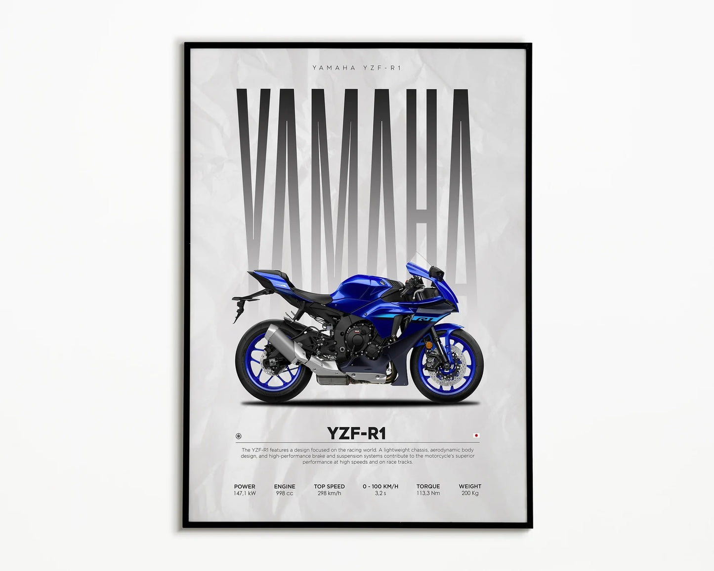 Yamaha YZF-R1  Posters Wall Art