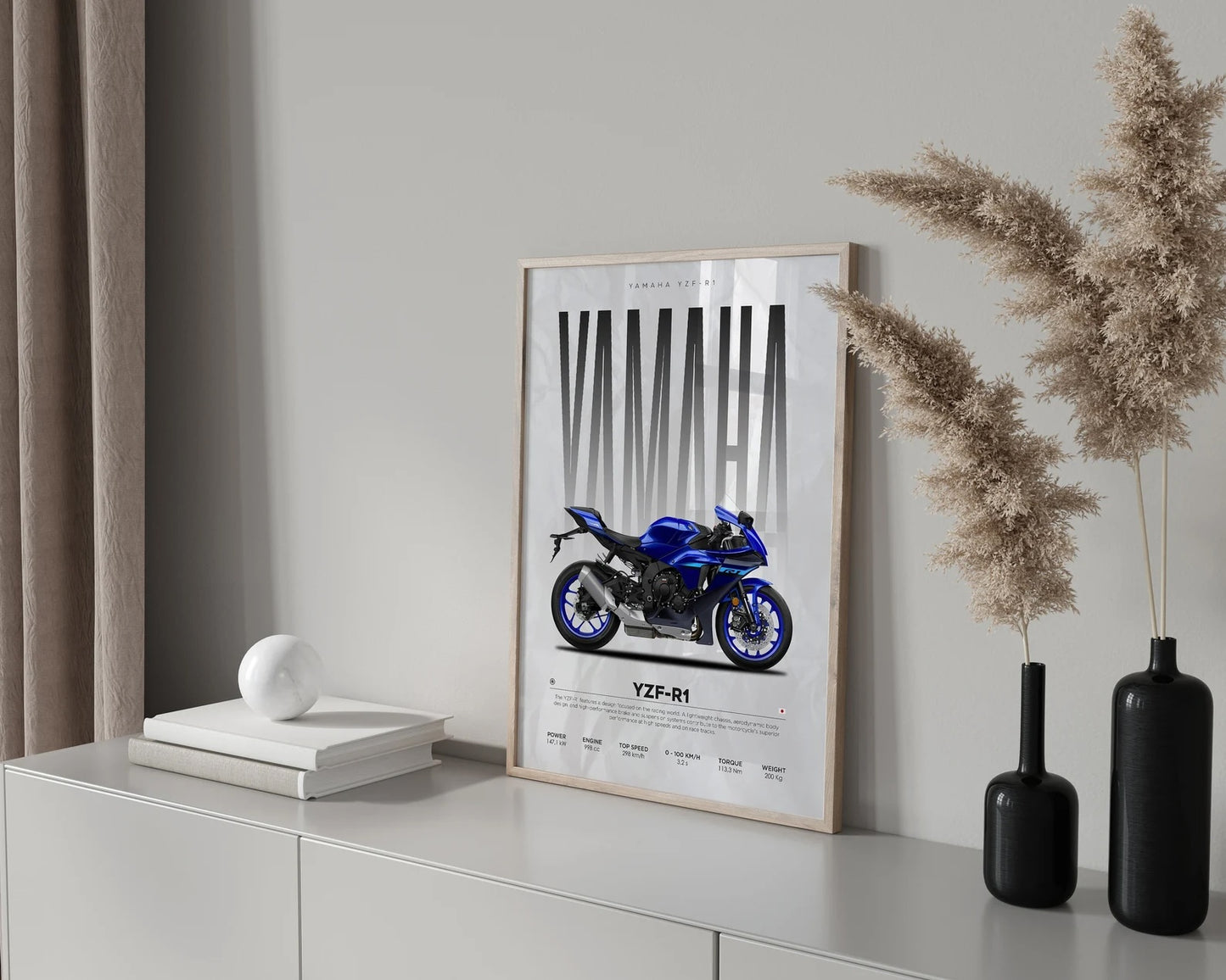 Yamaha YZF-R1  Posters Wall Art