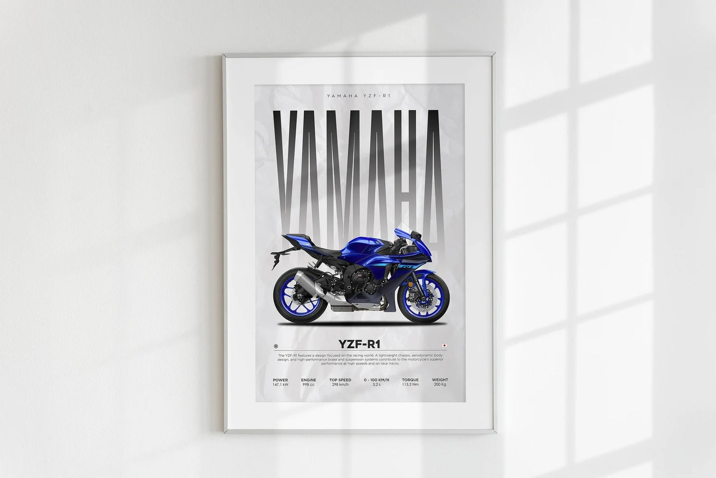 Yamaha YZF-R1  Posters Wall Art
