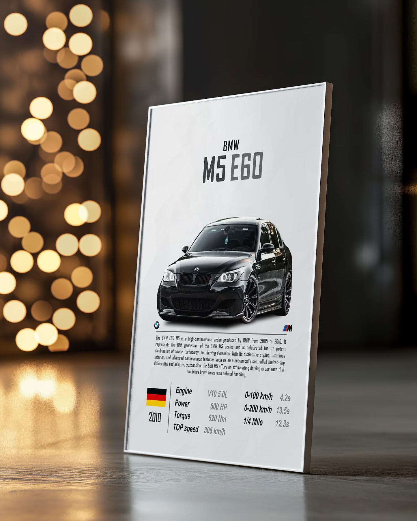 BMW M5 E60 Poster Posters Wall Art