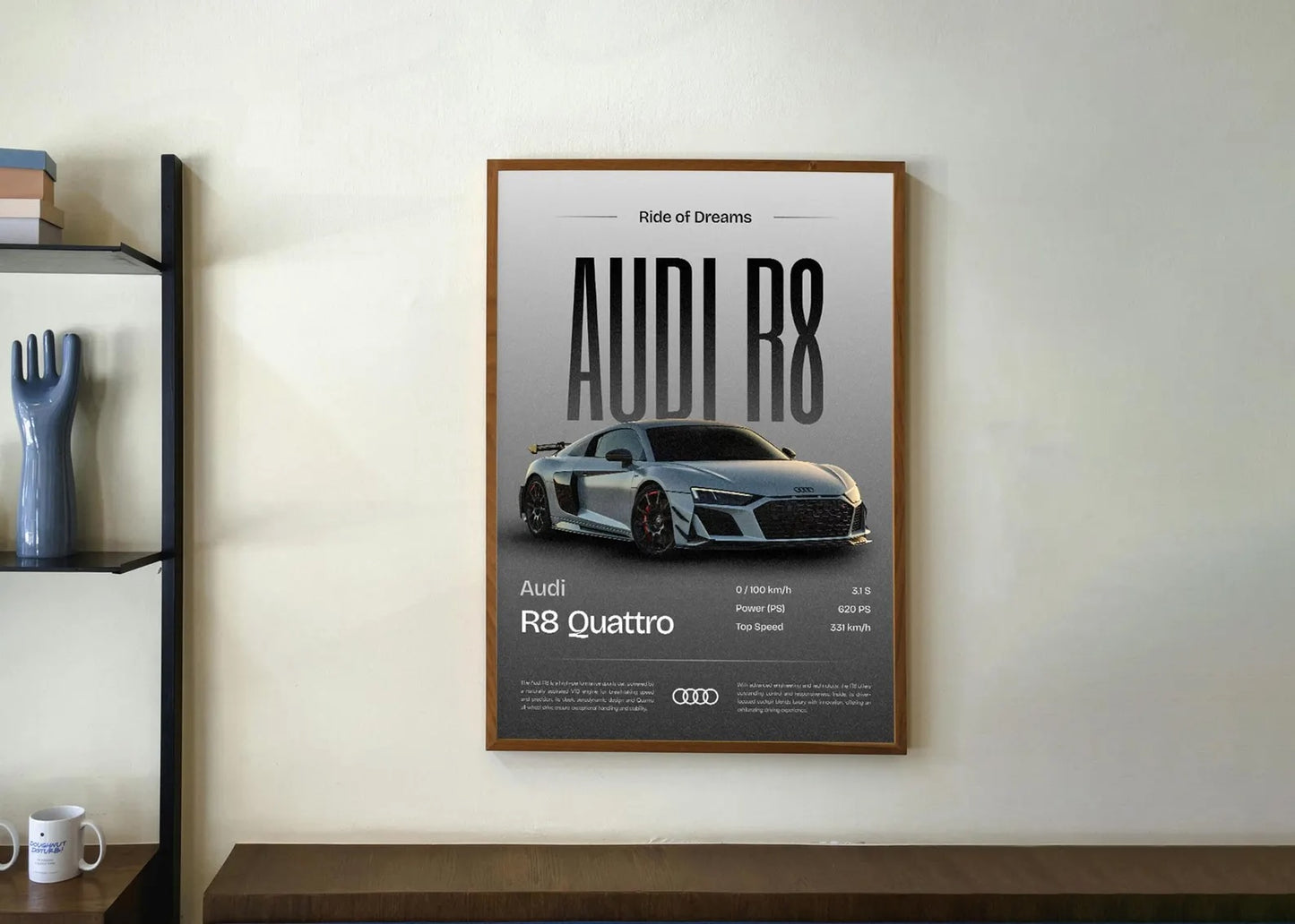 Audi R8 Posters Wall Art
