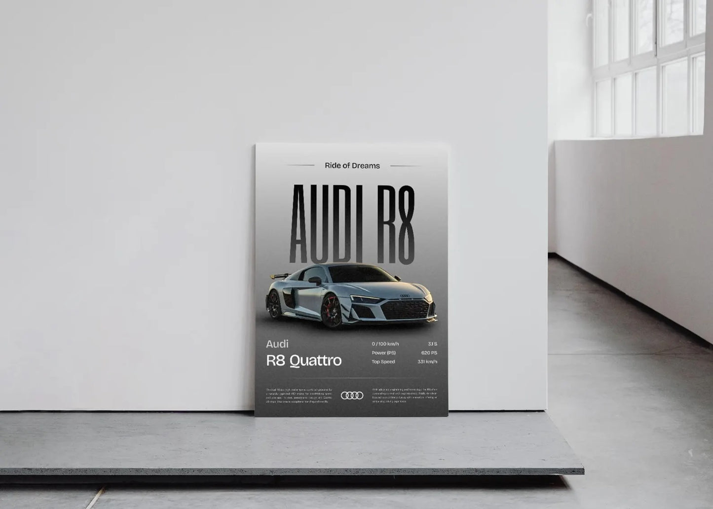 Audi R8 Posters Wall Art